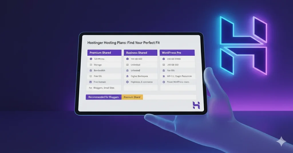 Hostinger hosting dashboard hPanel interface