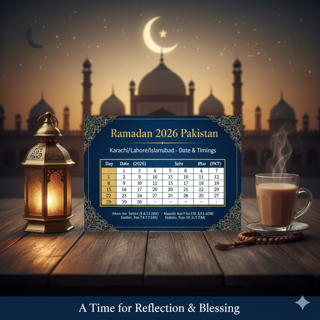 Ramadan 2026 Pakistan Sehri and Iftar timings
